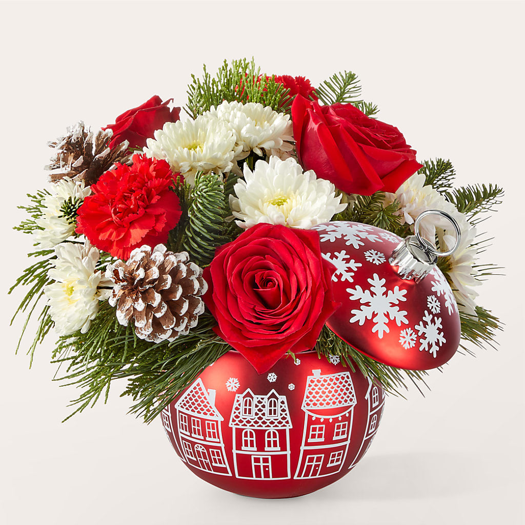Christmas Village Ornament – The Flower Gallery, Linden NJ