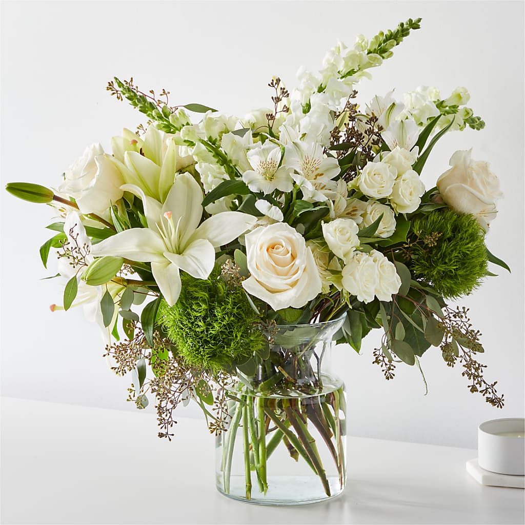 Fresh Linen Bouquet – The Flower Gallery, Linden NJ