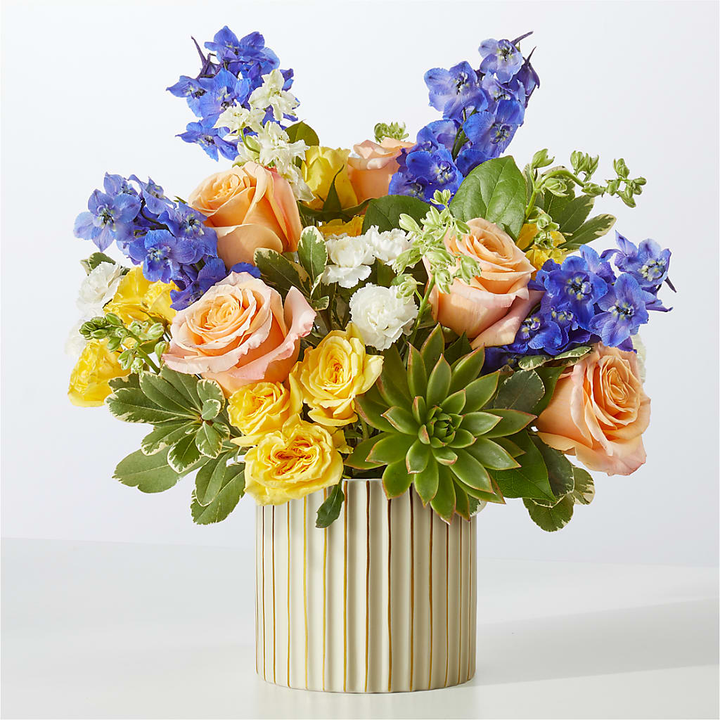 Cobalt Reverie Bouquet – The Flower Gallery, Linden NJ