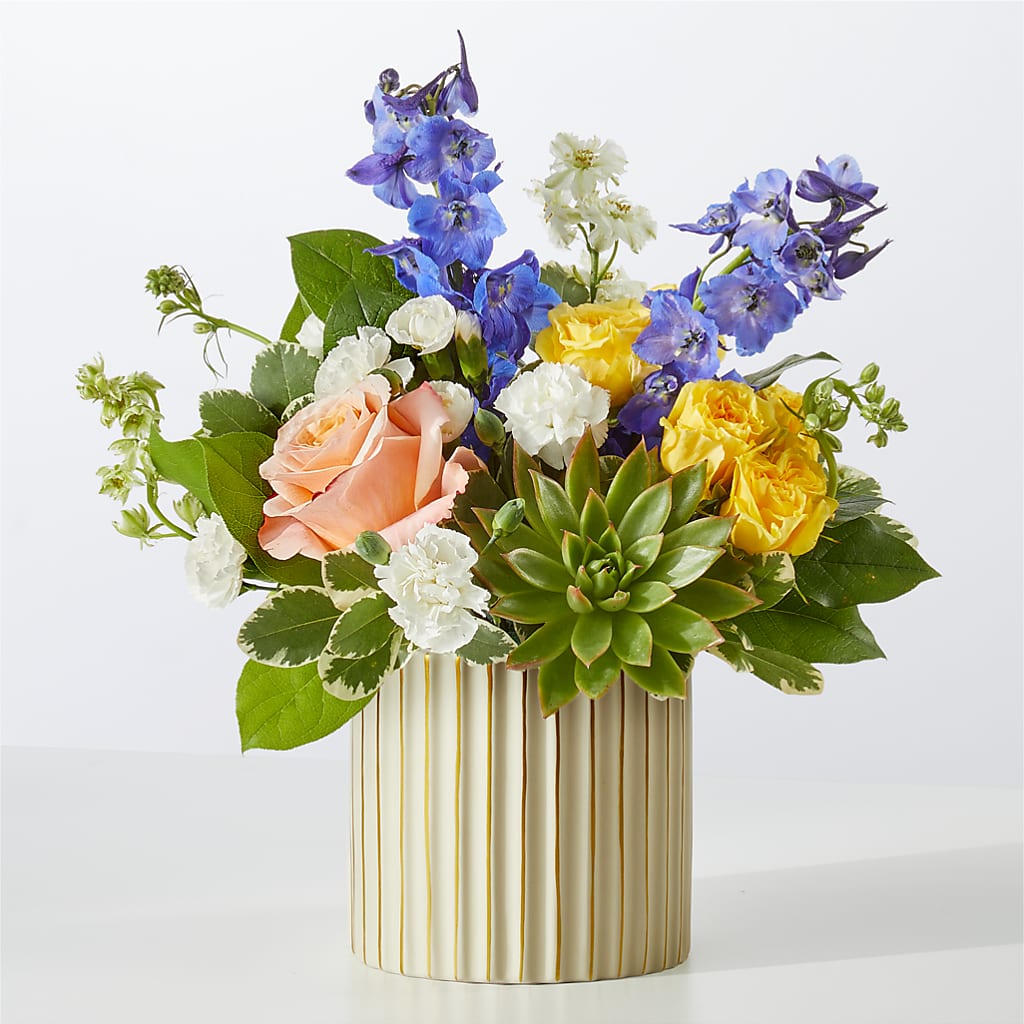 Cobalt Reverie Bouquet – The Flower Gallery, Linden NJ