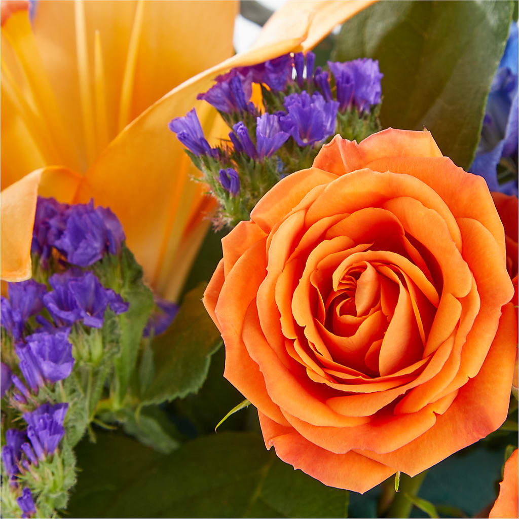 Radiant Citrus Box Bouquet – The Flower Gallery, Linden NJ