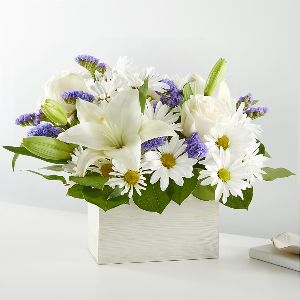 Beyond Blue Box Bouquet – The Flower Gallery, Linden NJ