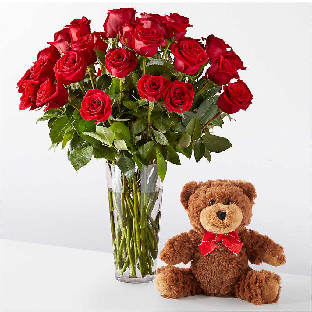 Romantic Long Stem Red Rose Bouquet Bundles – The Flower Gallery, Linden NJ