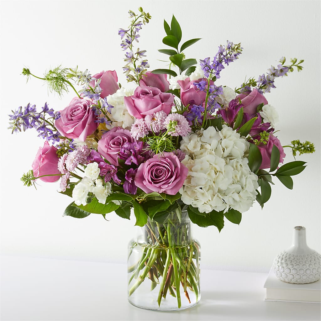 Violet Caress Bouquet – The Flower Gallery, Linden NJ