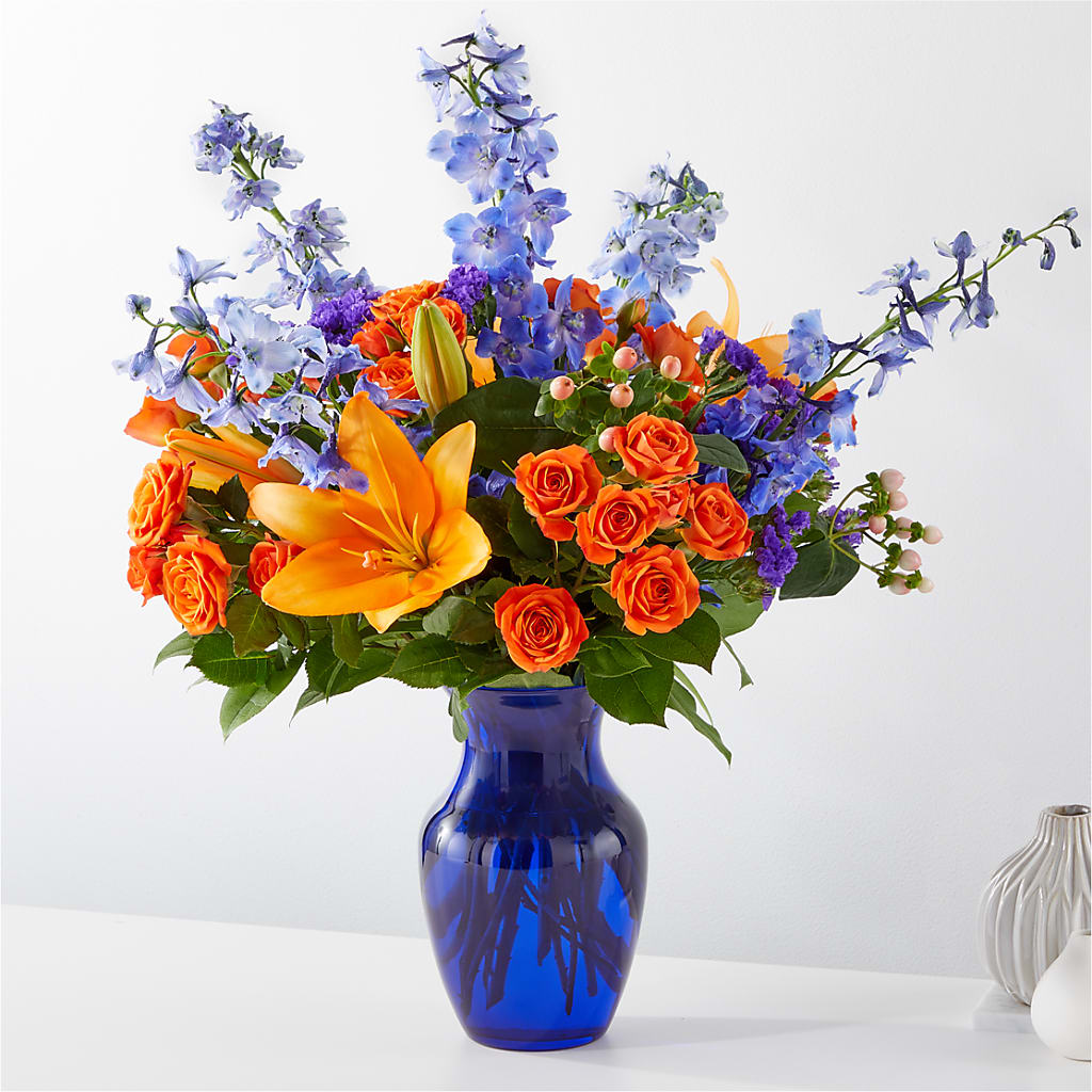 Radiant Citrus Bouquet – The Flower Gallery, Linden NJ