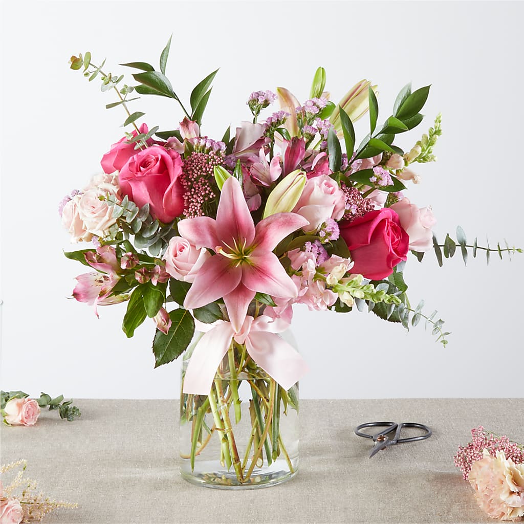 Pink Ribbon - A Florist Original – The Flower Gallery, Linden NJ