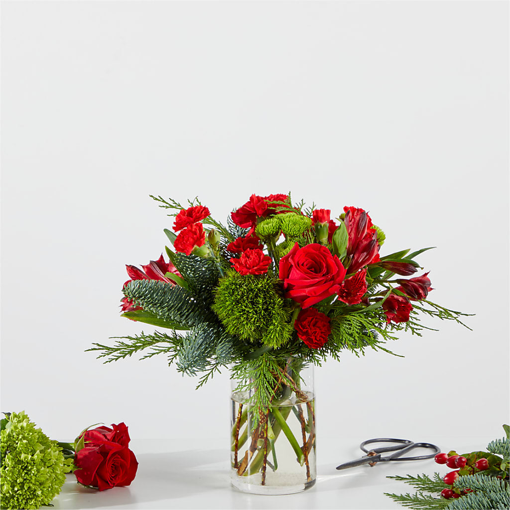 Merry Moment Bouquet – A Florist Original – The Flower Gallery, Linden NJ