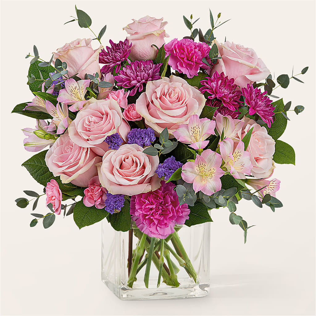 Rosy Radiance Bouquet – The Flower Gallery, Linden NJ