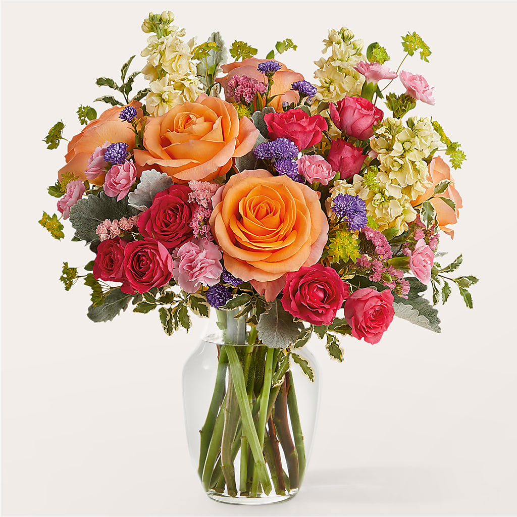 Tangerine Tango Bouquet – The Flower Gallery, Linden NJ