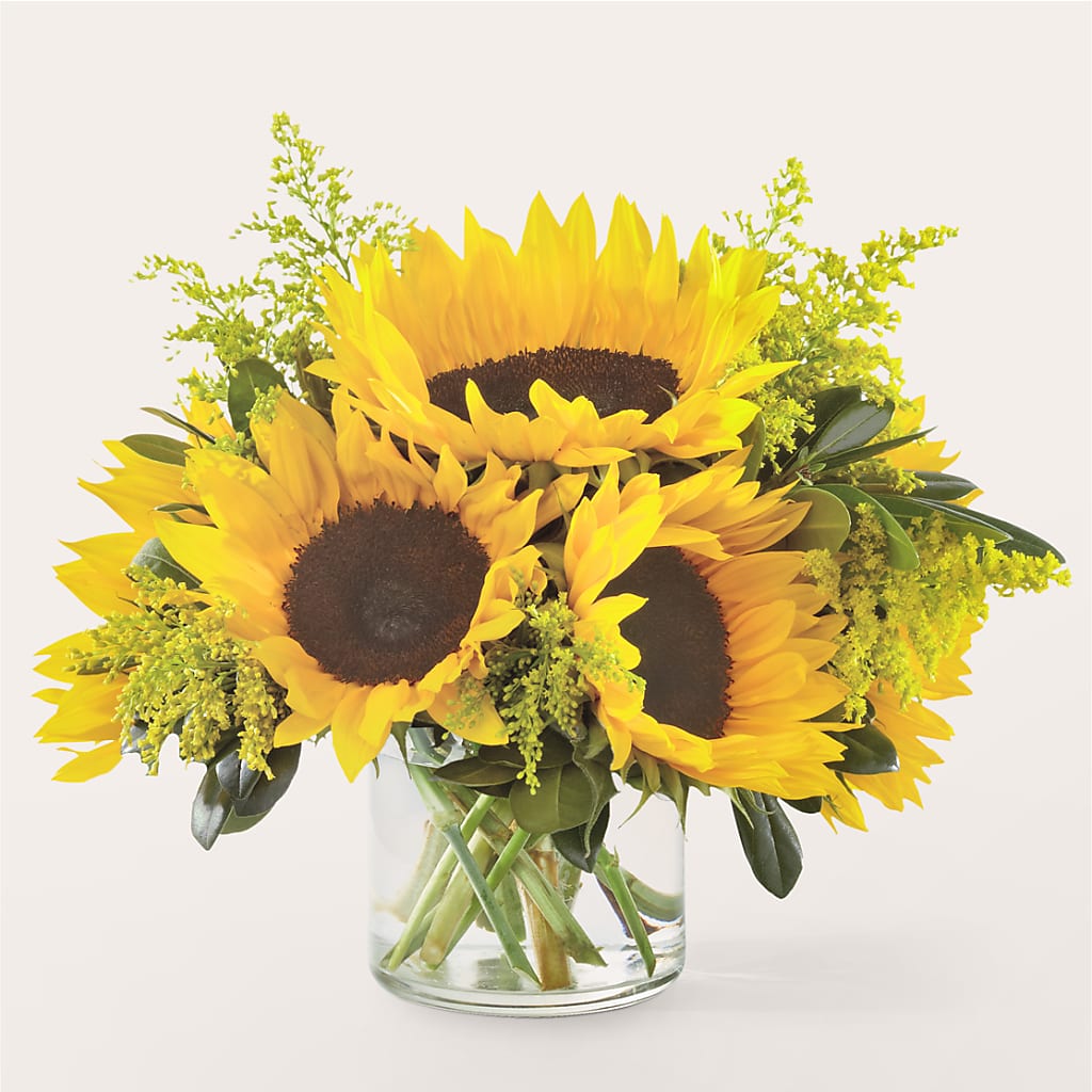 Beaming Sunflower Bouquet – The Flower Gallery, Linden NJ