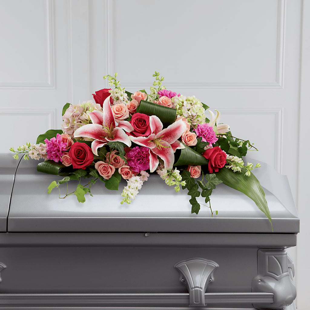 Splendid Grace Casket Spray – The Flower Gallery, Linden NJ