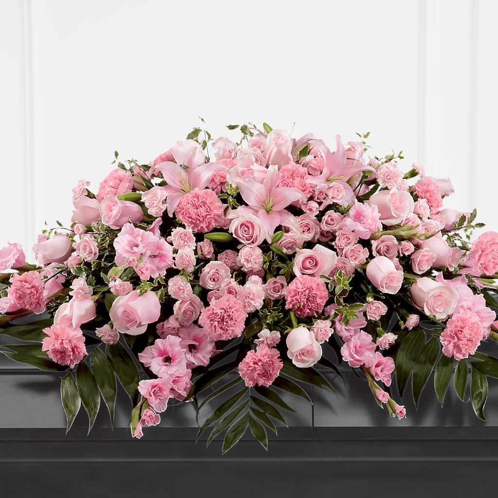 Garden of Comfort Casket Spray (Standard) – The Flower Gallery, Linden NJ