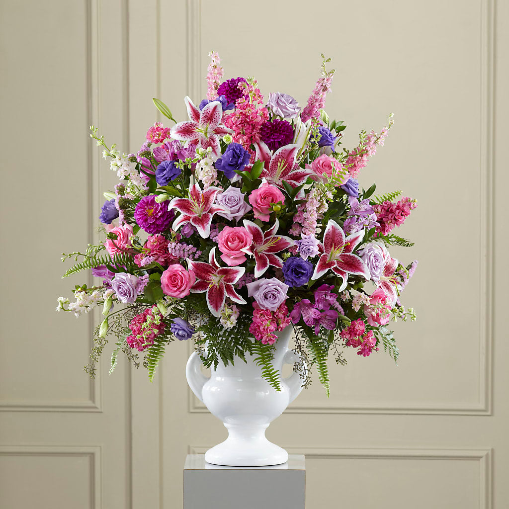 Peaceful Tribute Arrangement – The Flower Gallery, Linden NJ
