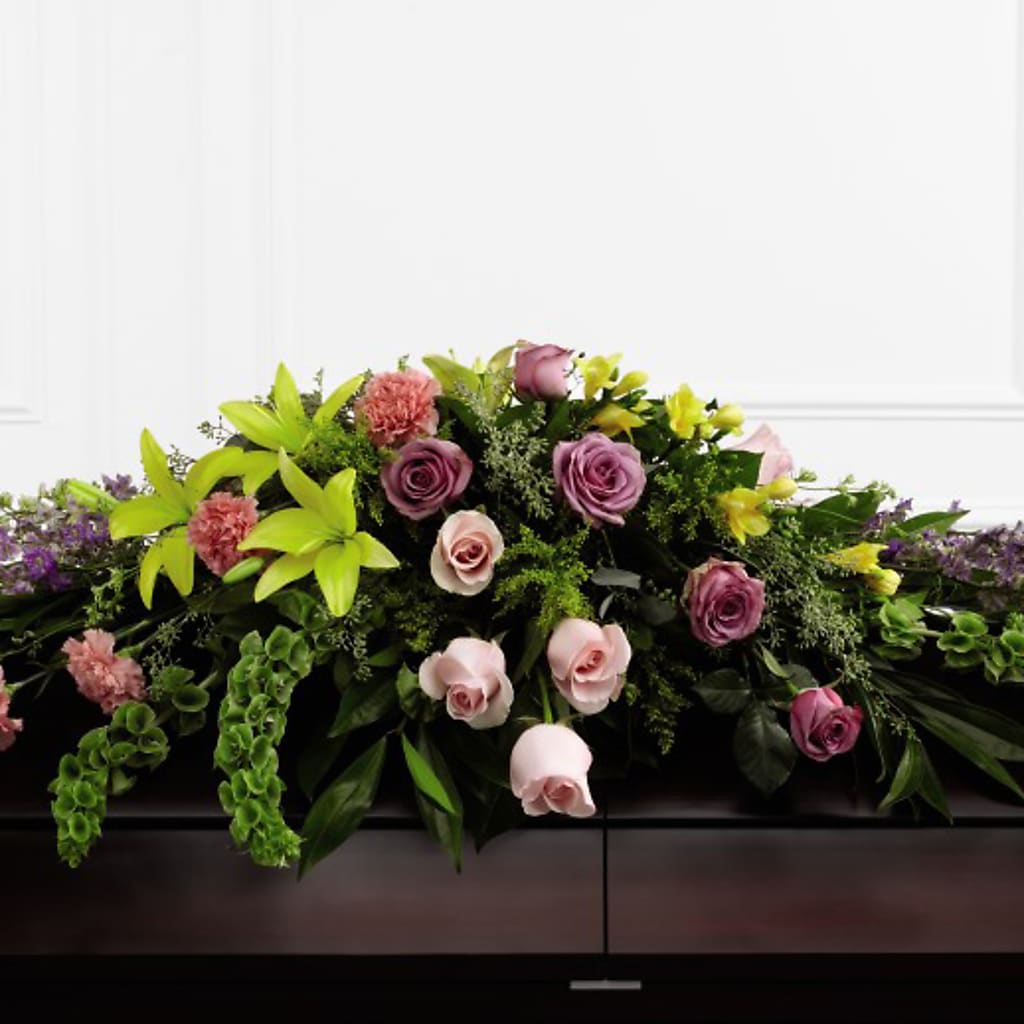 Forever Beloved Casket Spray – The Flower Gallery, Linden NJ