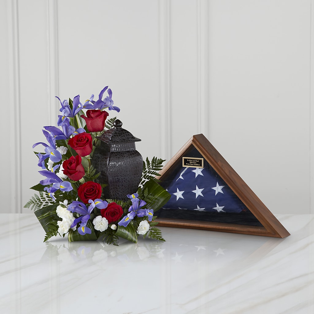 Patriotic Tribute Arrangement – The Flower Gallery, Linden NJ