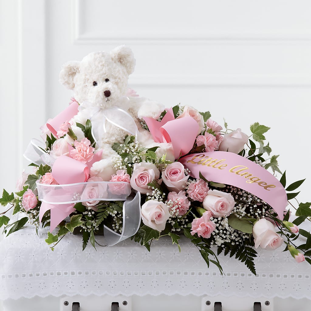Touch of Sympathy Casket Spray – The Flower Gallery, Linden NJ