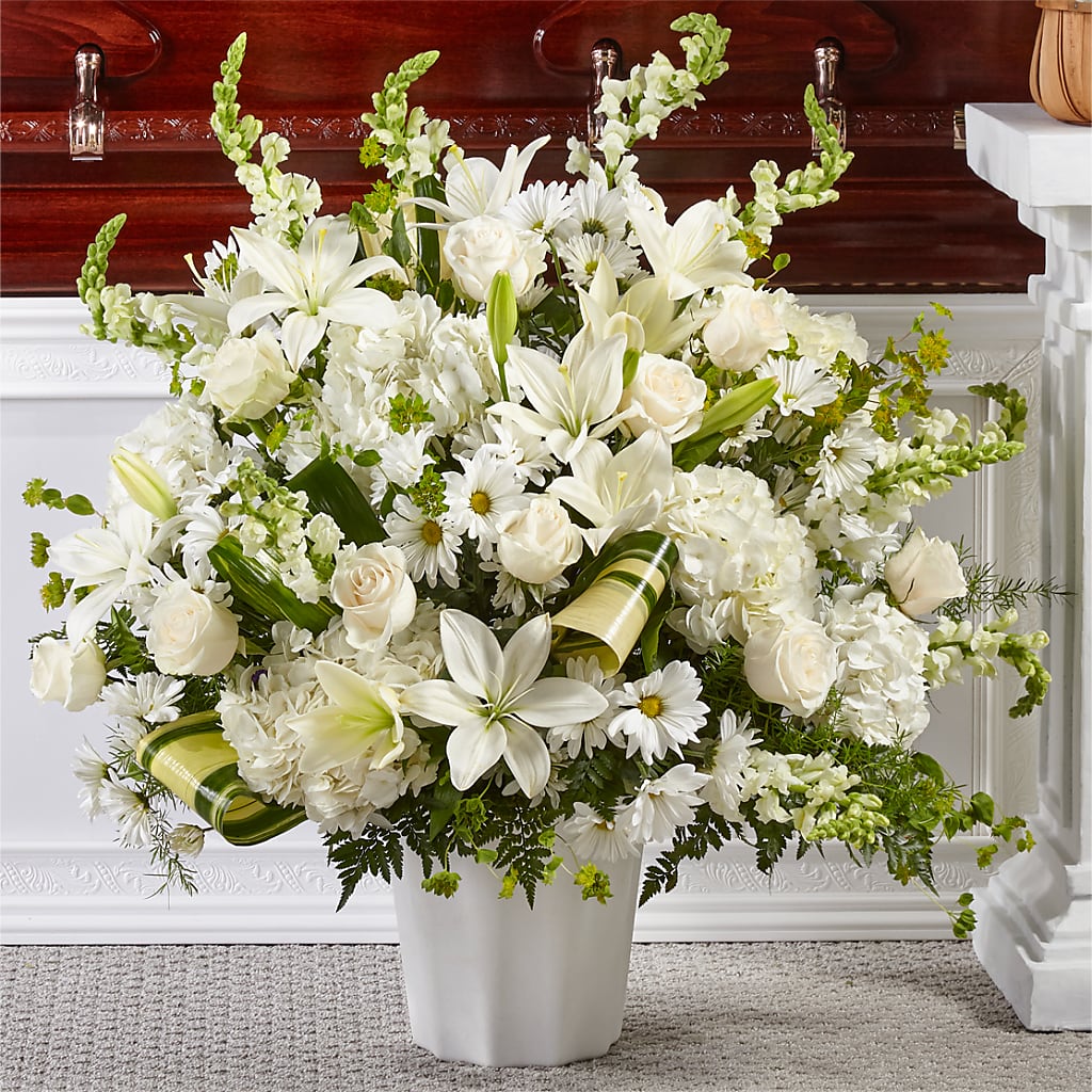 Thoughts of Tranquility Floor Basket – The Flower Gallery, Linden NJ