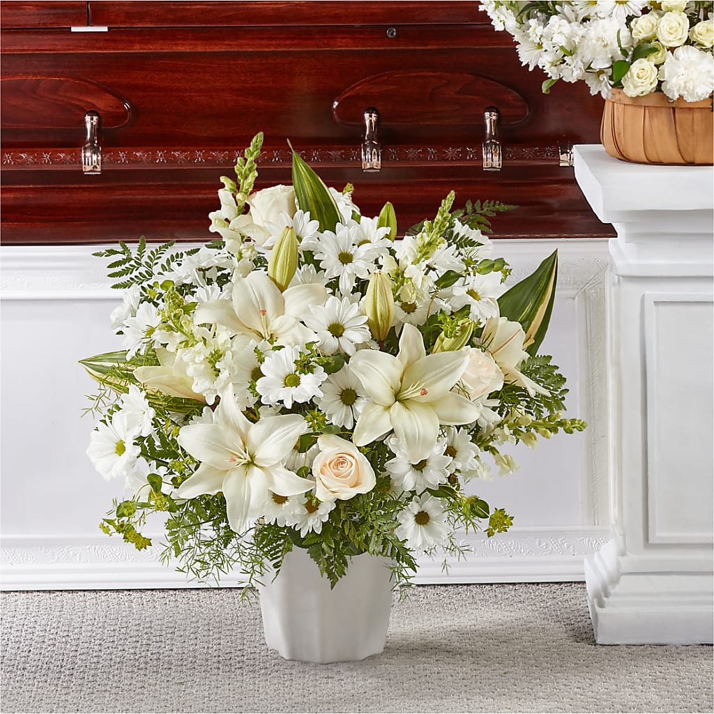 Thoughts of Tranquility Floor Basket – The Flower Gallery, Linden NJ