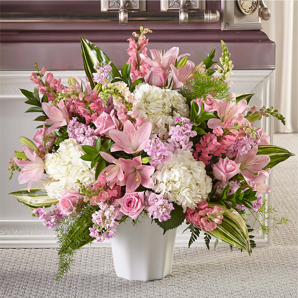 Simply Serene Floor Basket – The Flower Gallery, Linden NJ