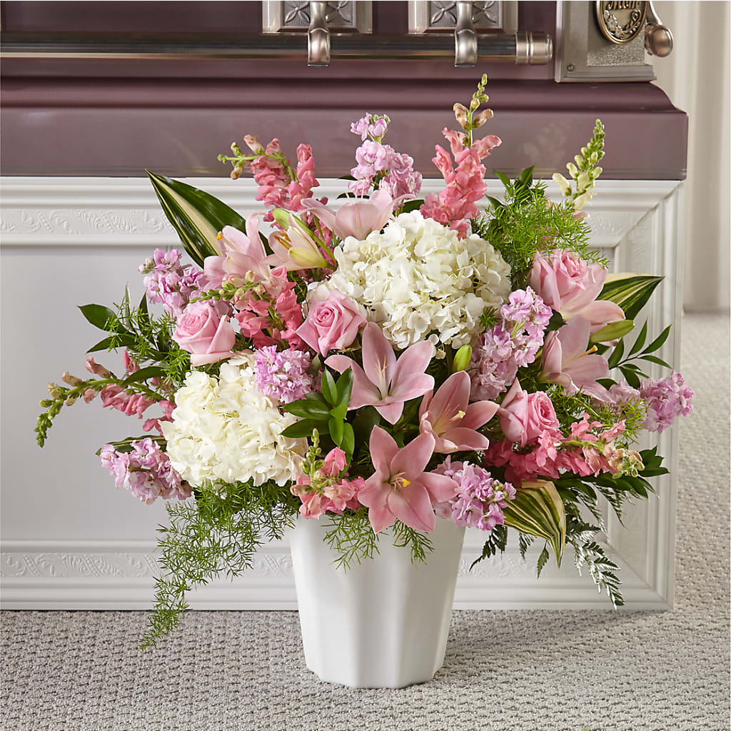 Simply Serene Floor Basket – The Flower Gallery, Linden NJ