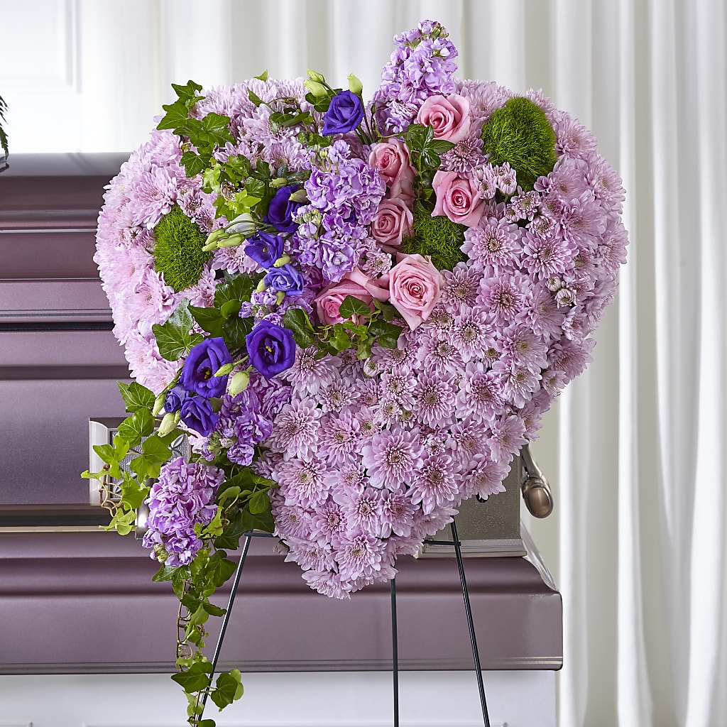 Treasured Love Standing Heart – The Flower Gallery, Linden NJ