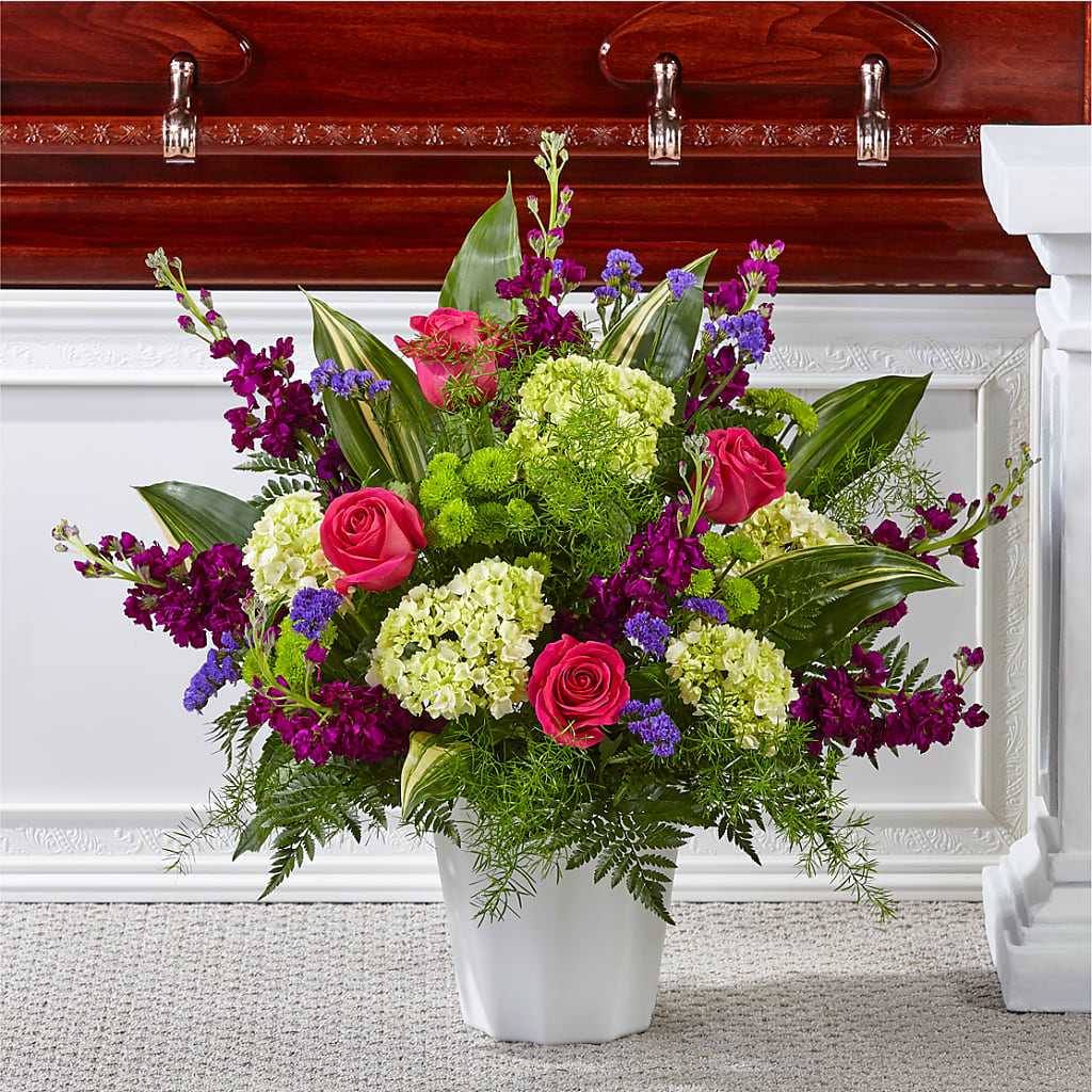 Beautiful Horizons Floor Basket – The Flower Gallery, Linden NJ