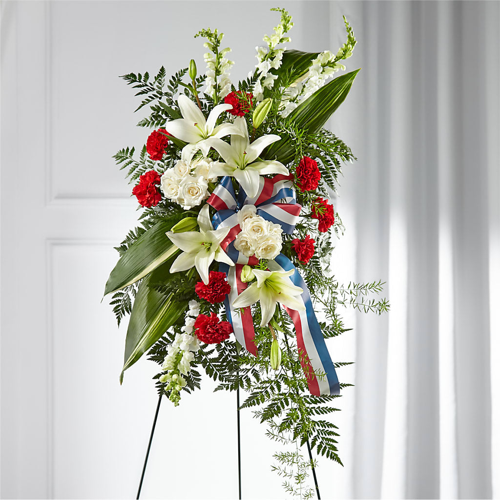 Stars of Life Standing Spray – The Flower Gallery, Linden NJ