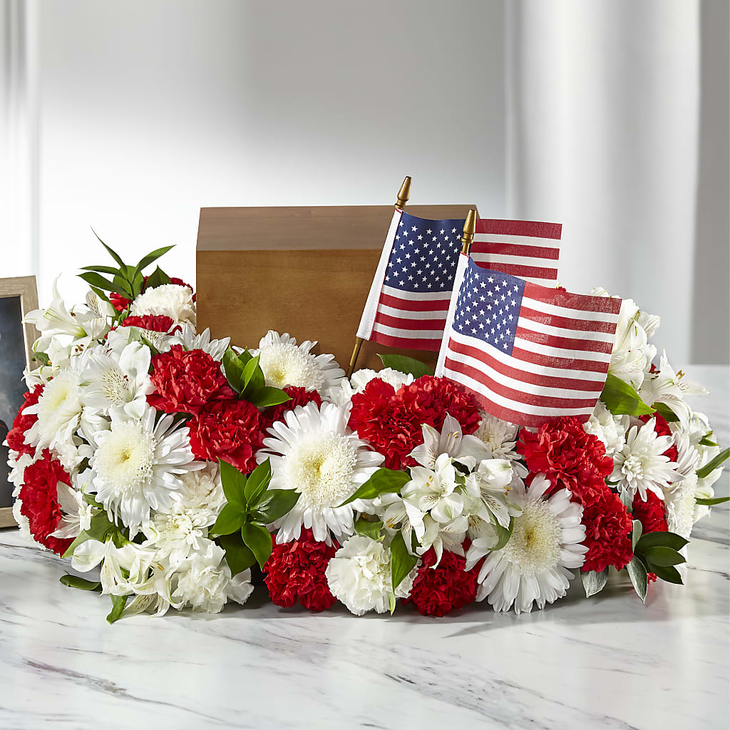 Spirit of Patriotism Cremation Adornment – The Flower Gallery, Linden NJ