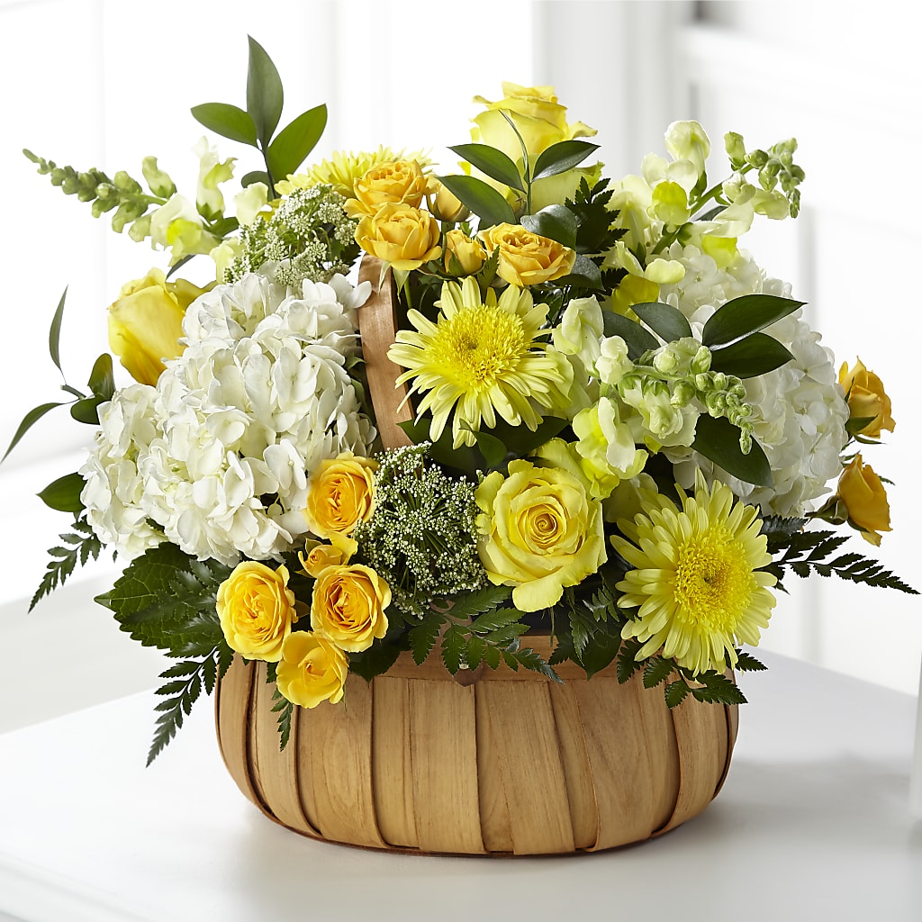 Rustic Remembrance Basket – The Flower Gallery, Linden NJ