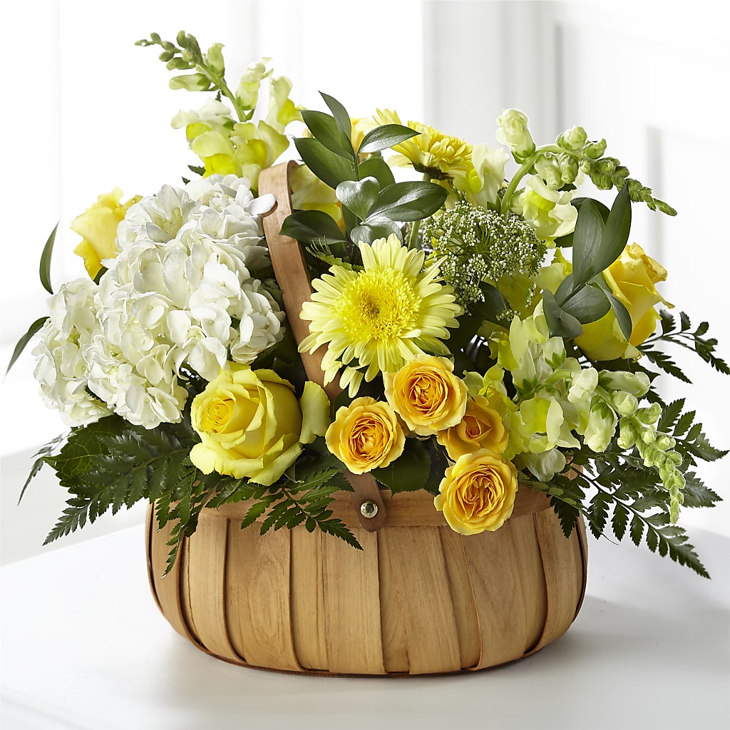 Rustic Remembrance Basket – The Flower Gallery, Linden NJ