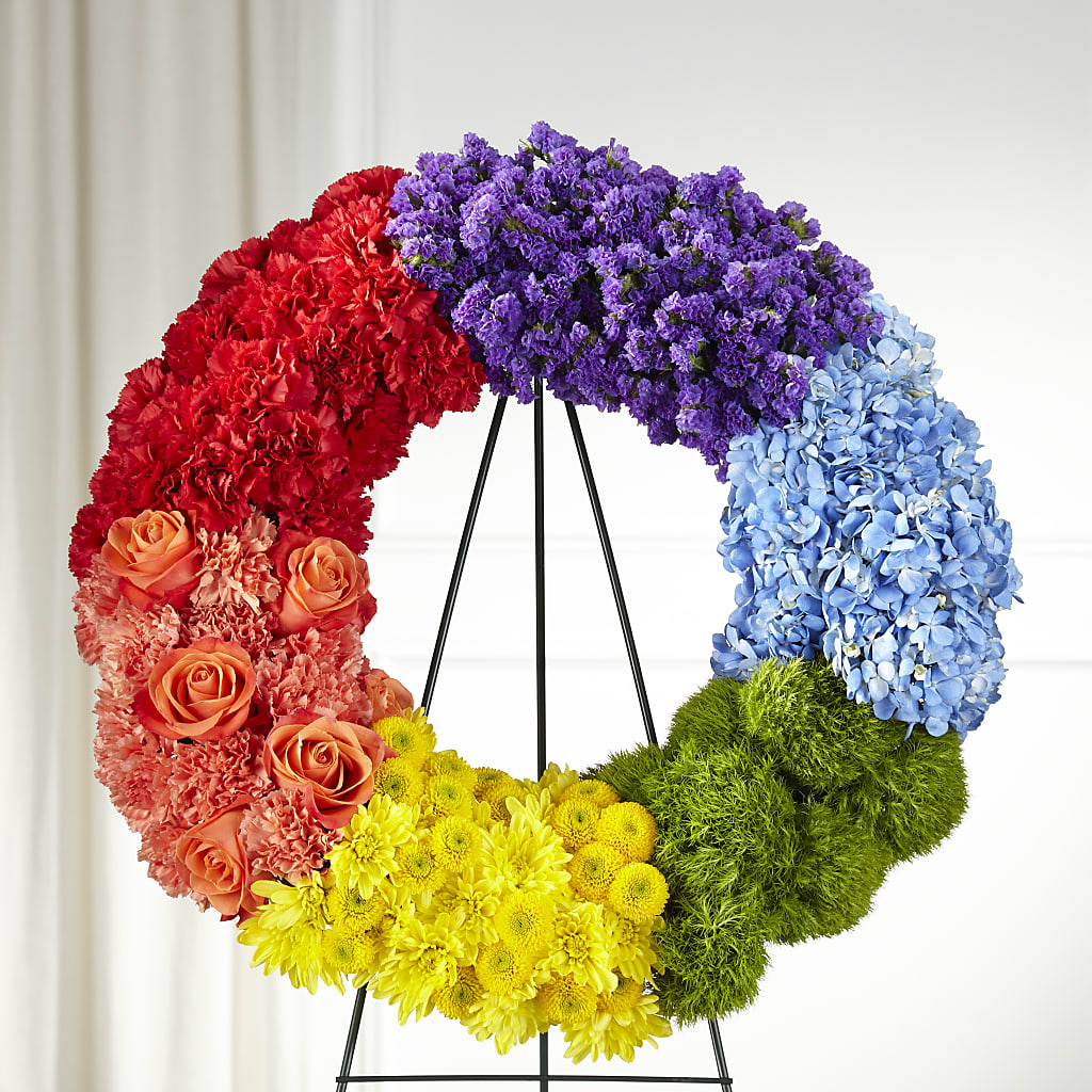 Circle of Love Wreath – The Flower Gallery, Linden NJ