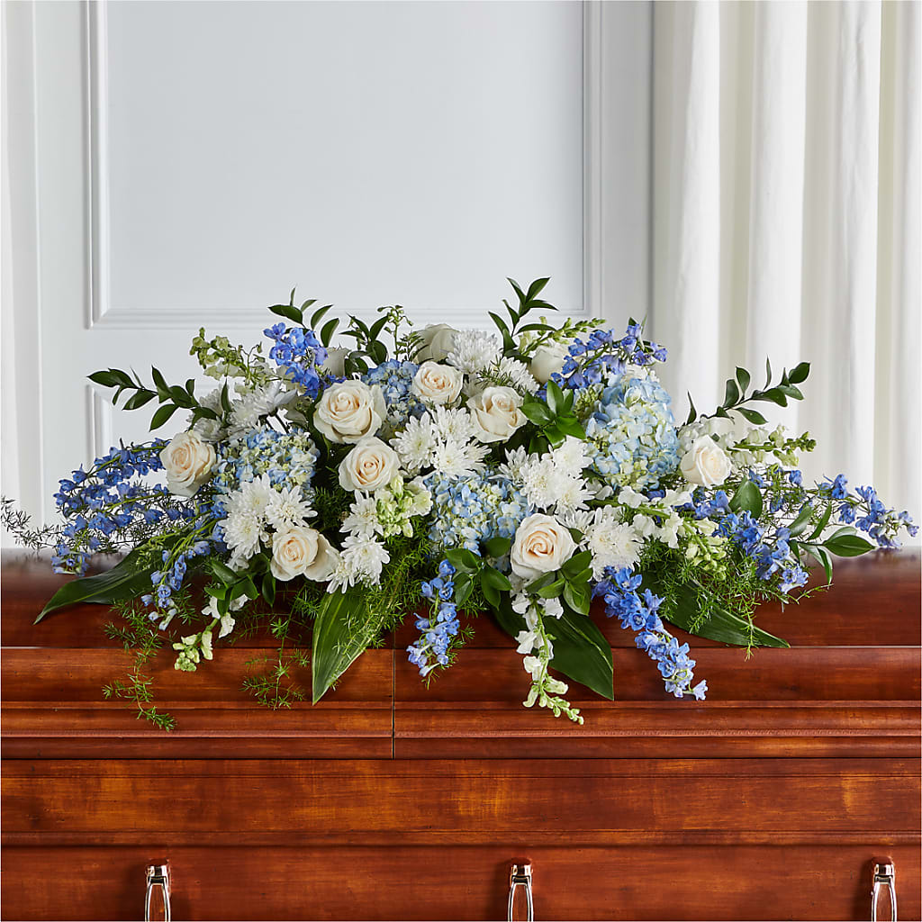 Timeless Essence Casket Spray – The Flower Gallery, Linden NJ