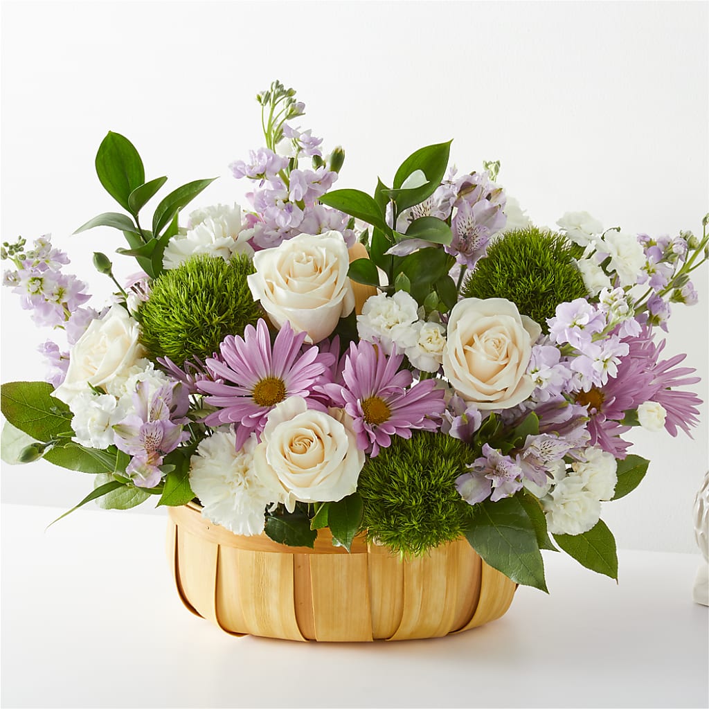 Peace & Love Basket – The Flower Gallery, Linden NJ