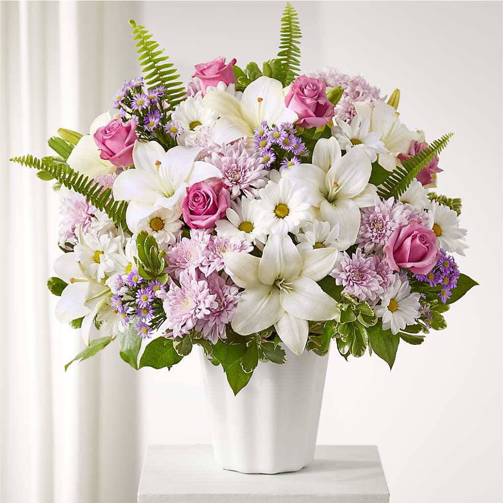Warmest Thoughts Tabletop Basket – The Flower Gallery, Linden NJ