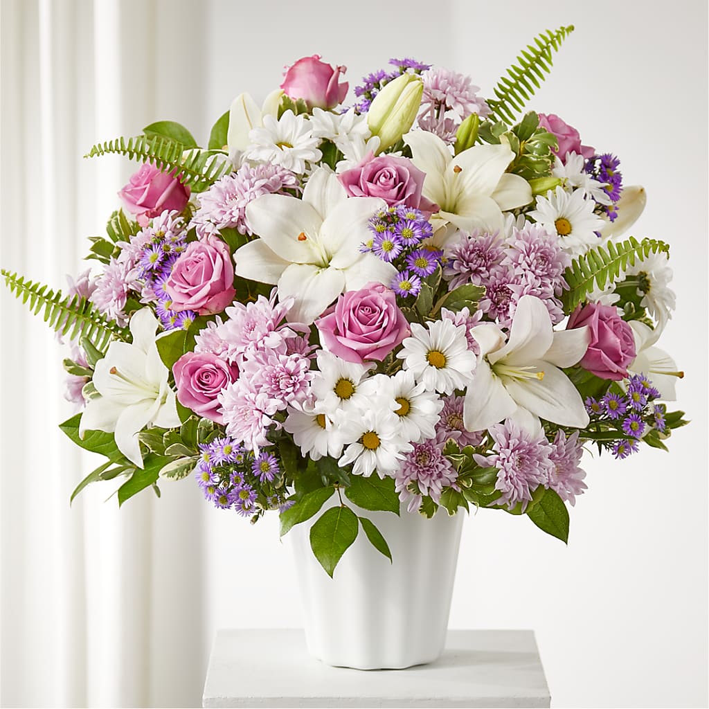 Warmest Thoughts Tabletop Basket – The Flower Gallery, Linden NJ