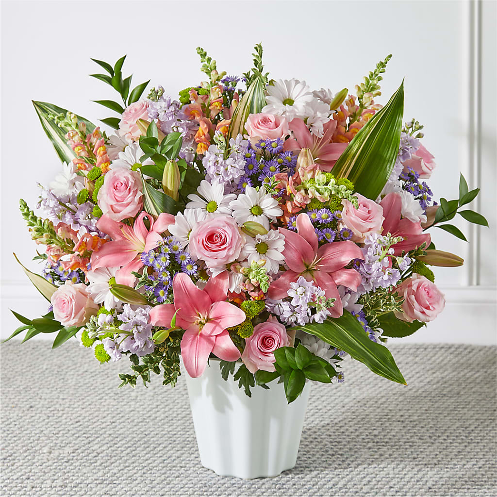 Abundant Compassion Floor Basket – The Flower Gallery, Linden NJ