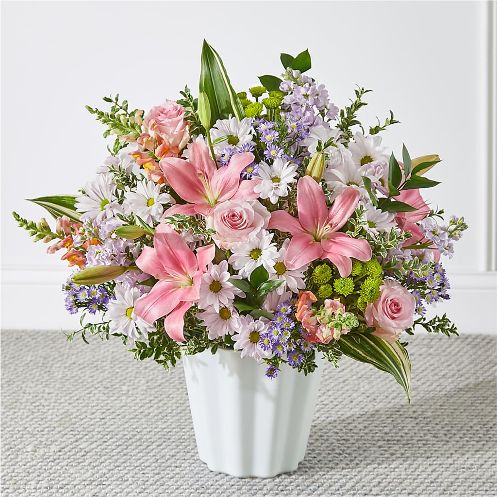 Abundant Compassion Floor Basket – The Flower Gallery, Linden NJ