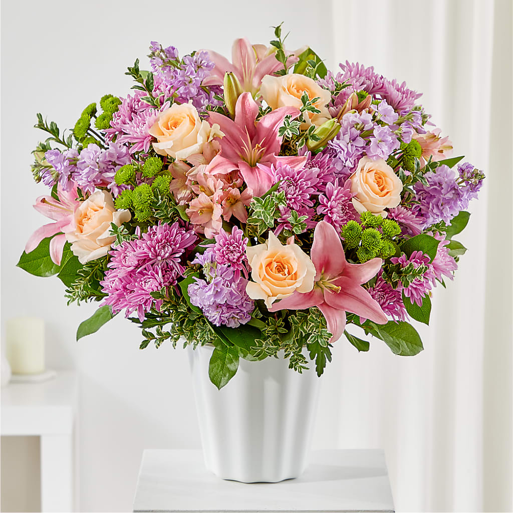 Supportive Embrace Tabletop Basket – The Flower Gallery, Linden NJ
