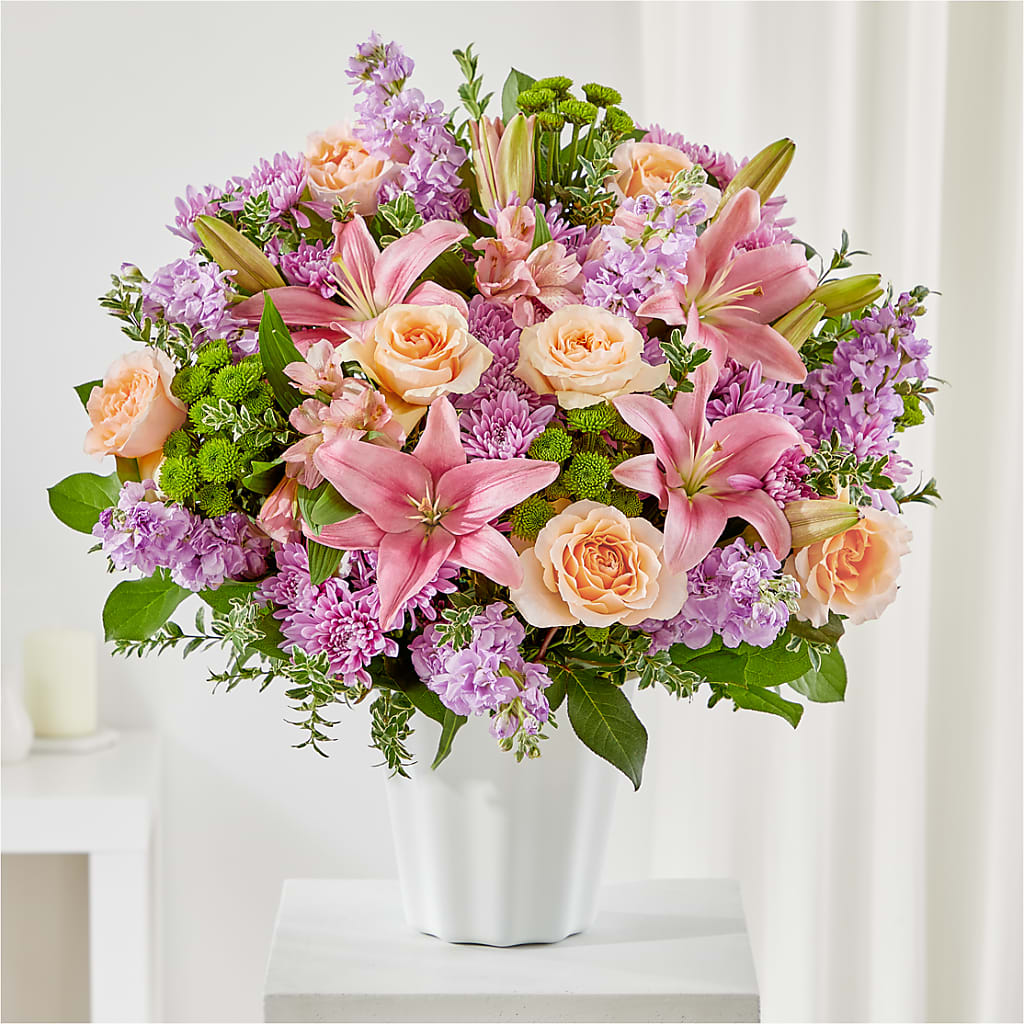 Supportive Embrace Tabletop Basket – The Flower Gallery, Linden NJ