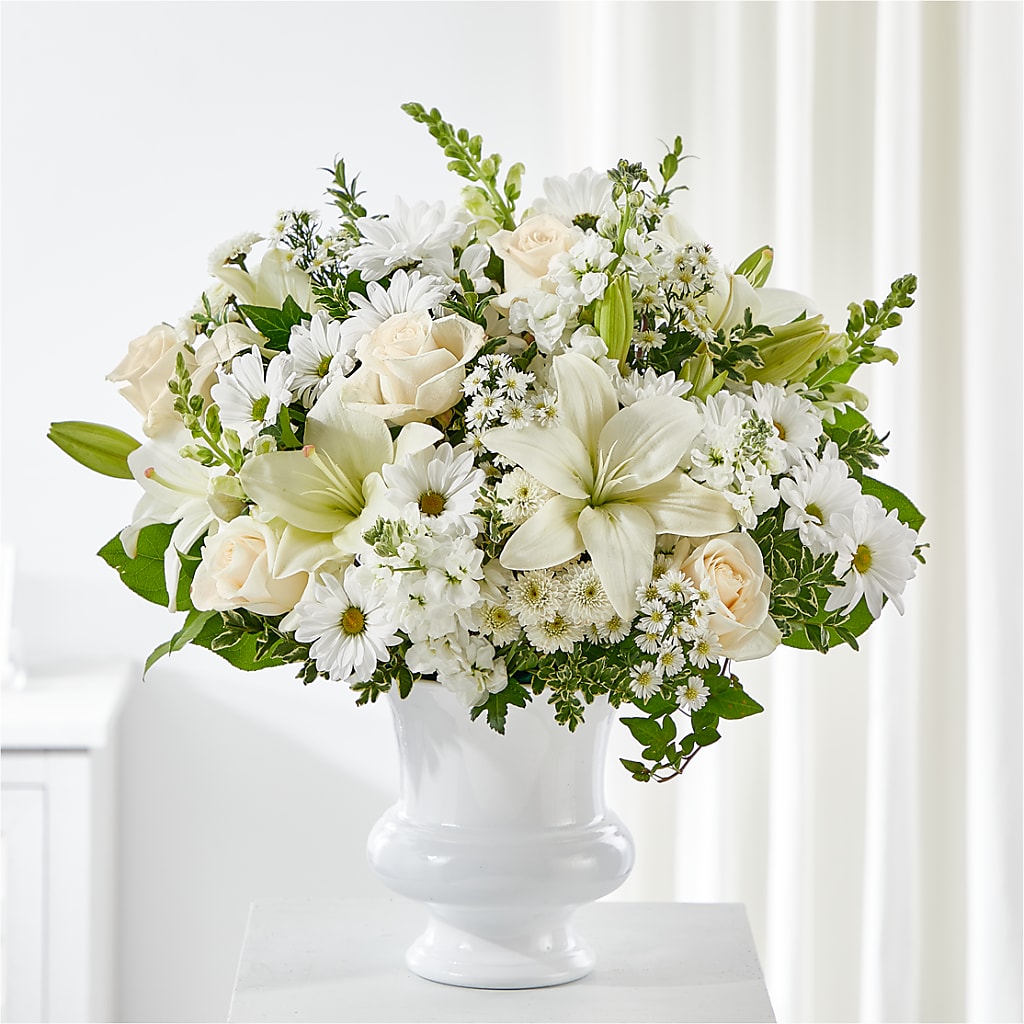 Uplifting Urn Arrangement – The Flower Gallery, Linden NJ