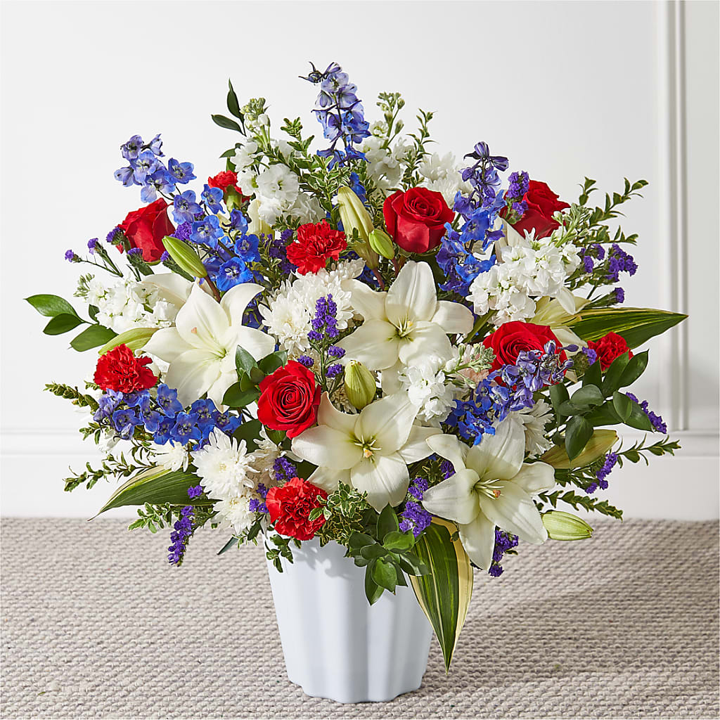 Consoled Floor Basket – The Flower Gallery, Linden NJ