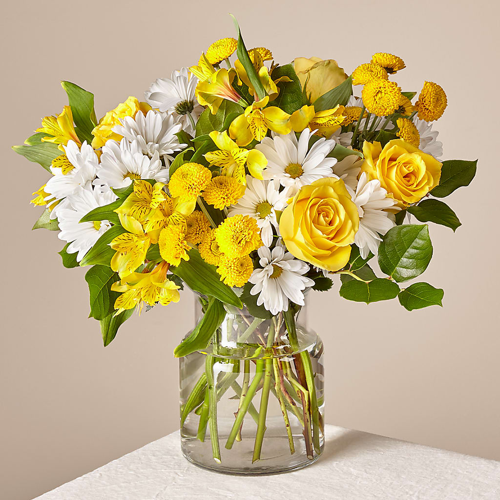 Sunny Sentiments Bouquet – The Flower Gallery, Linden NJ