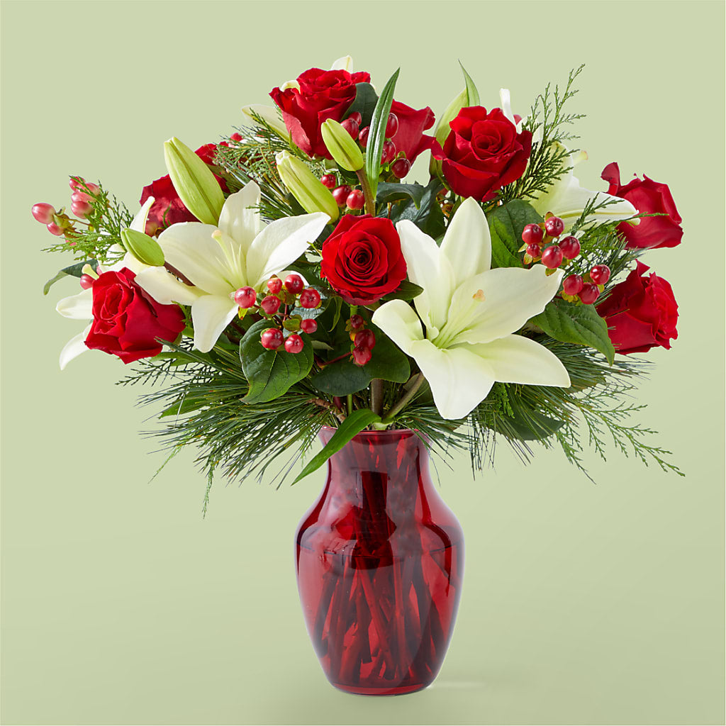 Evergreen Delight Bouquet – The Flower Gallery, Linden NJ