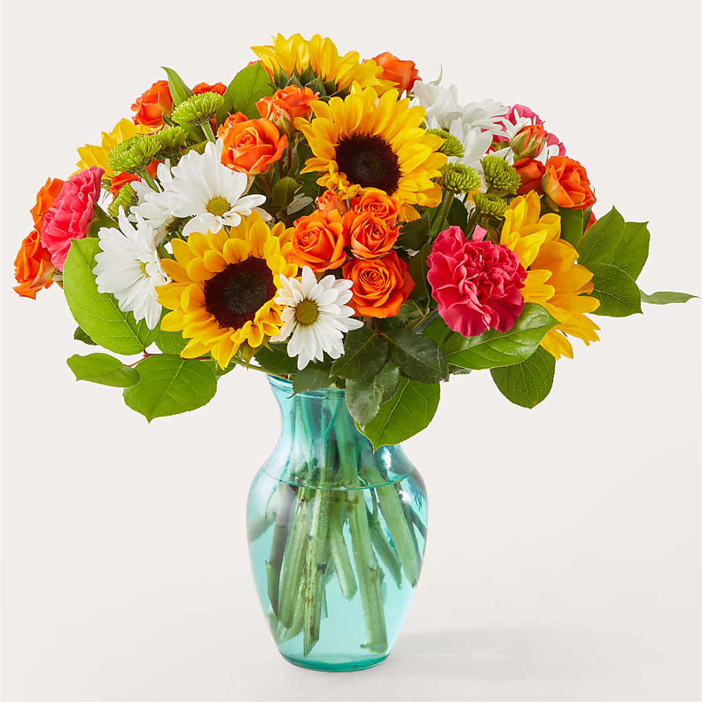 Sun-drenched Blooms Bouquet – The Flower Gallery, Linden NJ