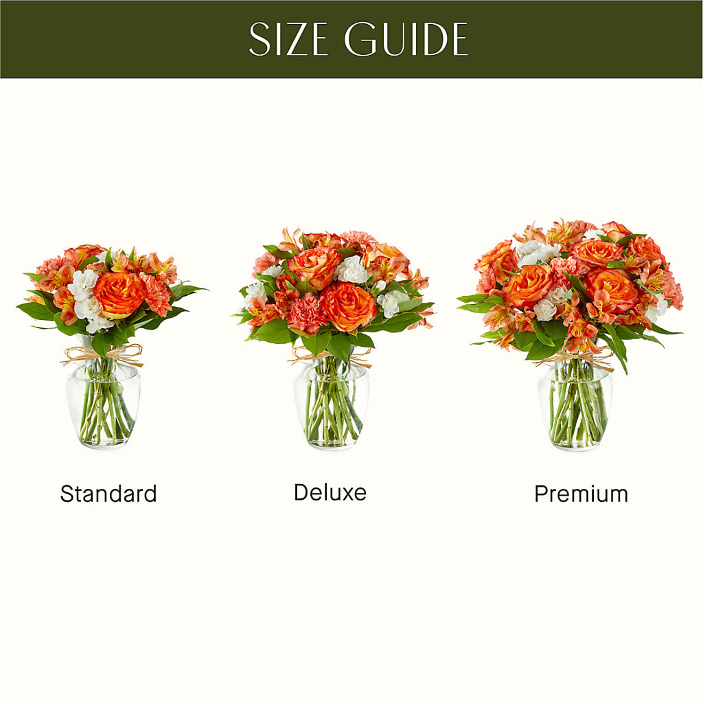 Apricot Glow Bouquet – The Flower Gallery, Linden NJ