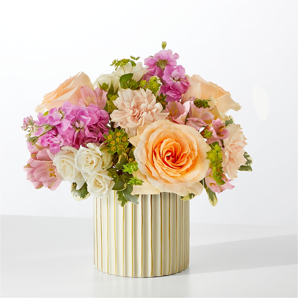 Paradise Bouquet with Ivory Vase – The Flower Gallery, Linden NJ