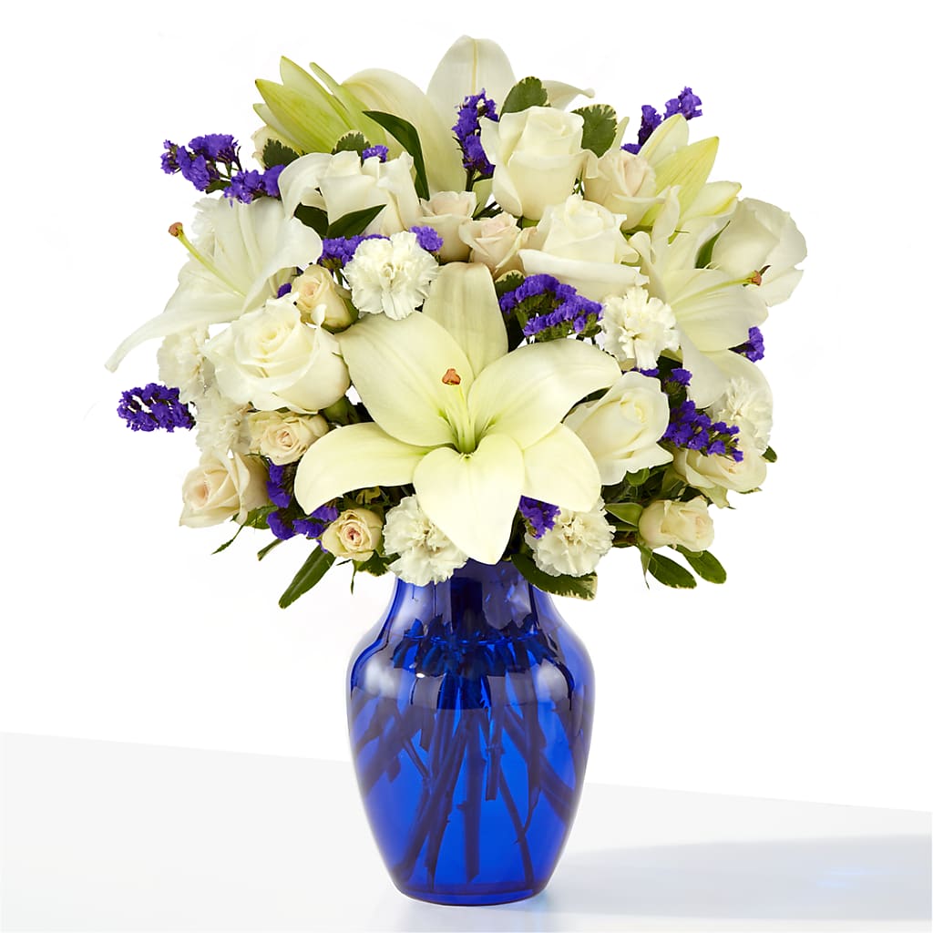 Sapphire Rush Bouquet – The Flower Gallery, Linden NJ