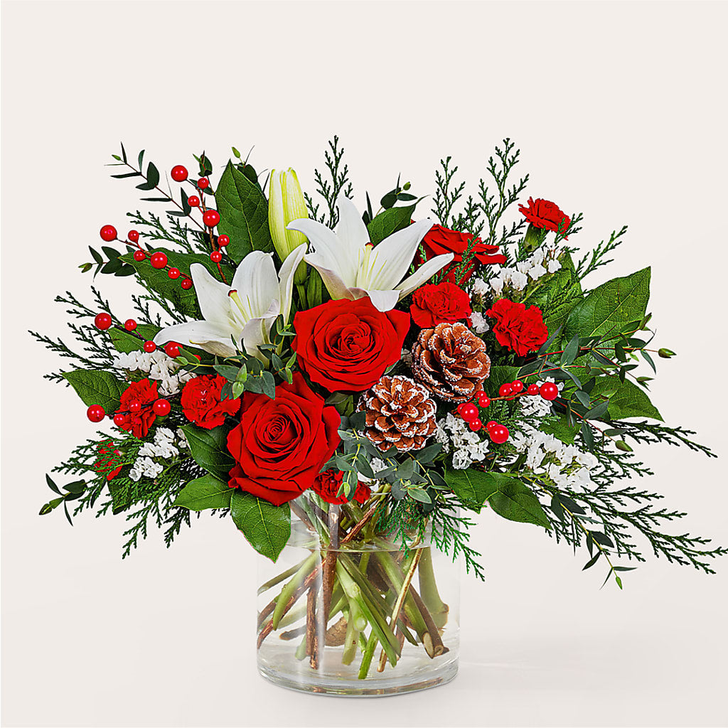 Best in Snow Bouquet – The Flower Gallery, Linden NJ