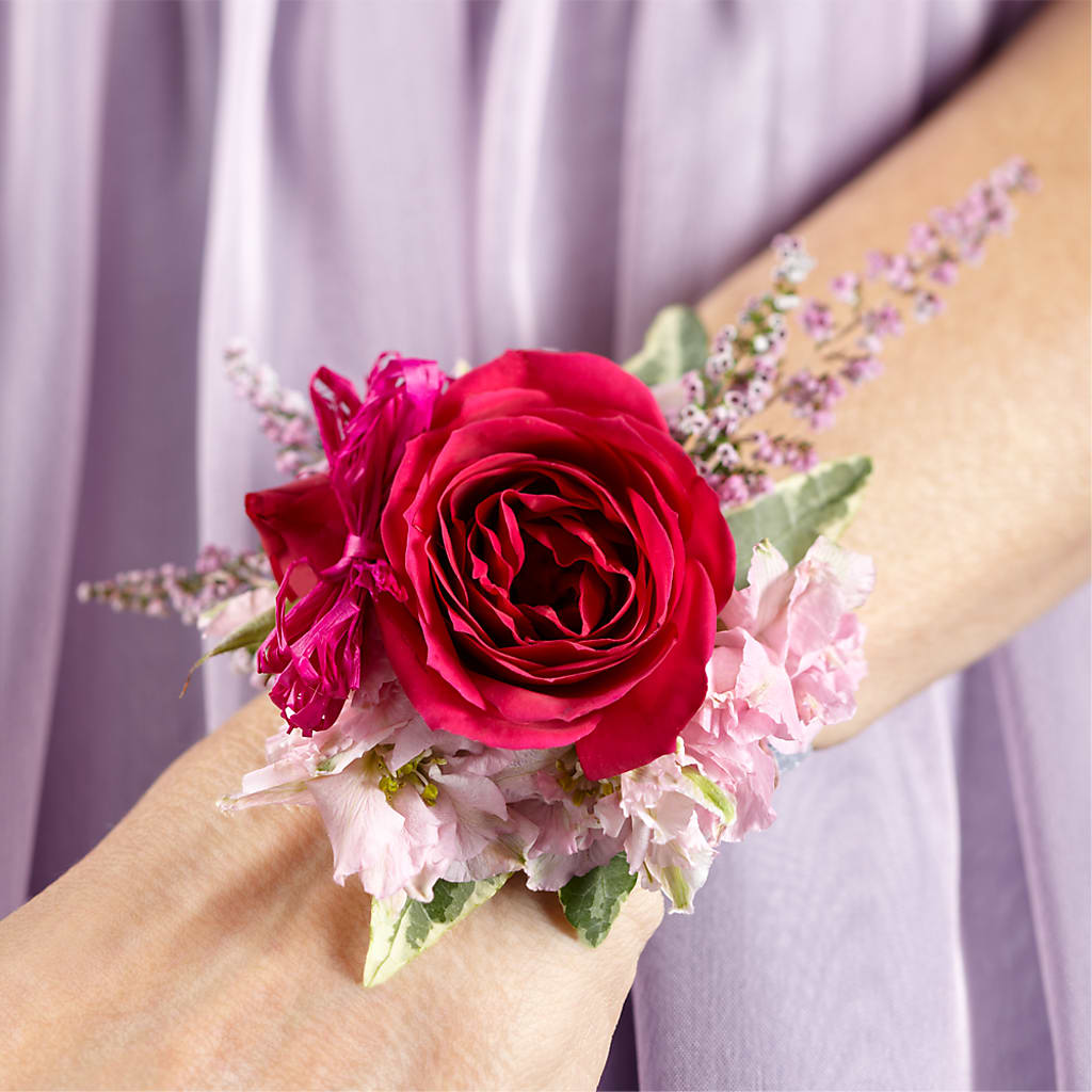 Rose Charm Corsage – The Flower Gallery, Linden NJ
