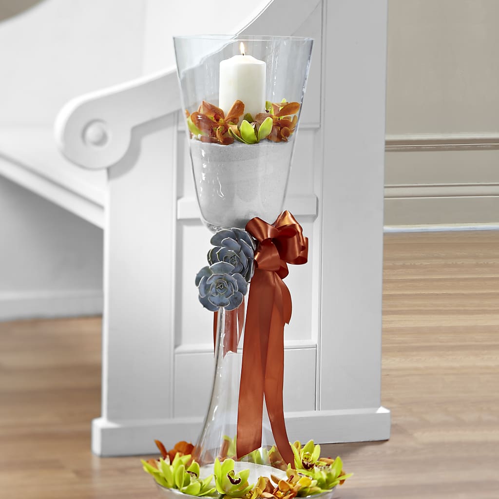 Matrimony Pew Decor – The Flower Gallery, Linden NJ